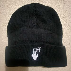Off white style beanie brand new